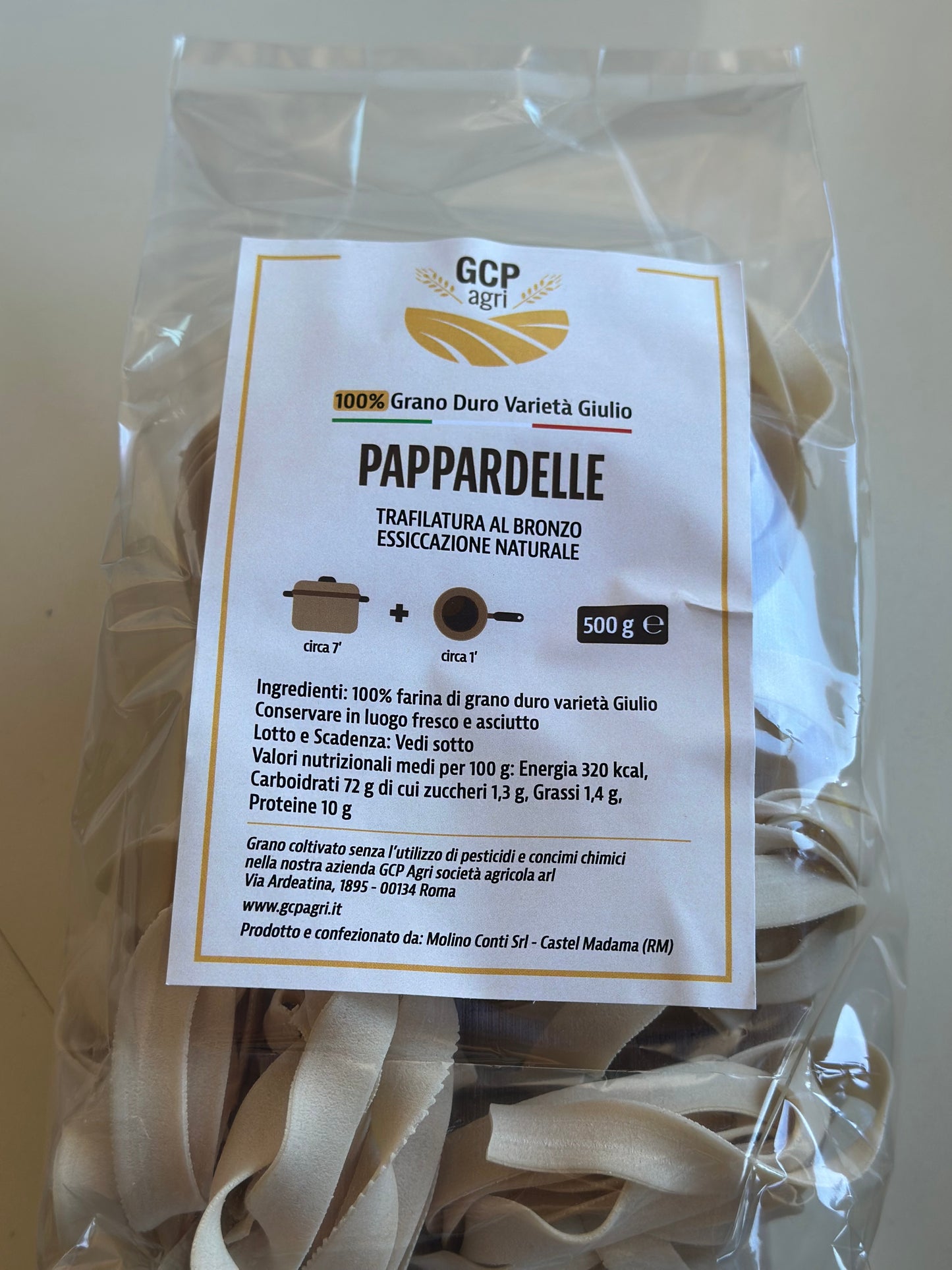 Pappardelle grano varietà Giulio