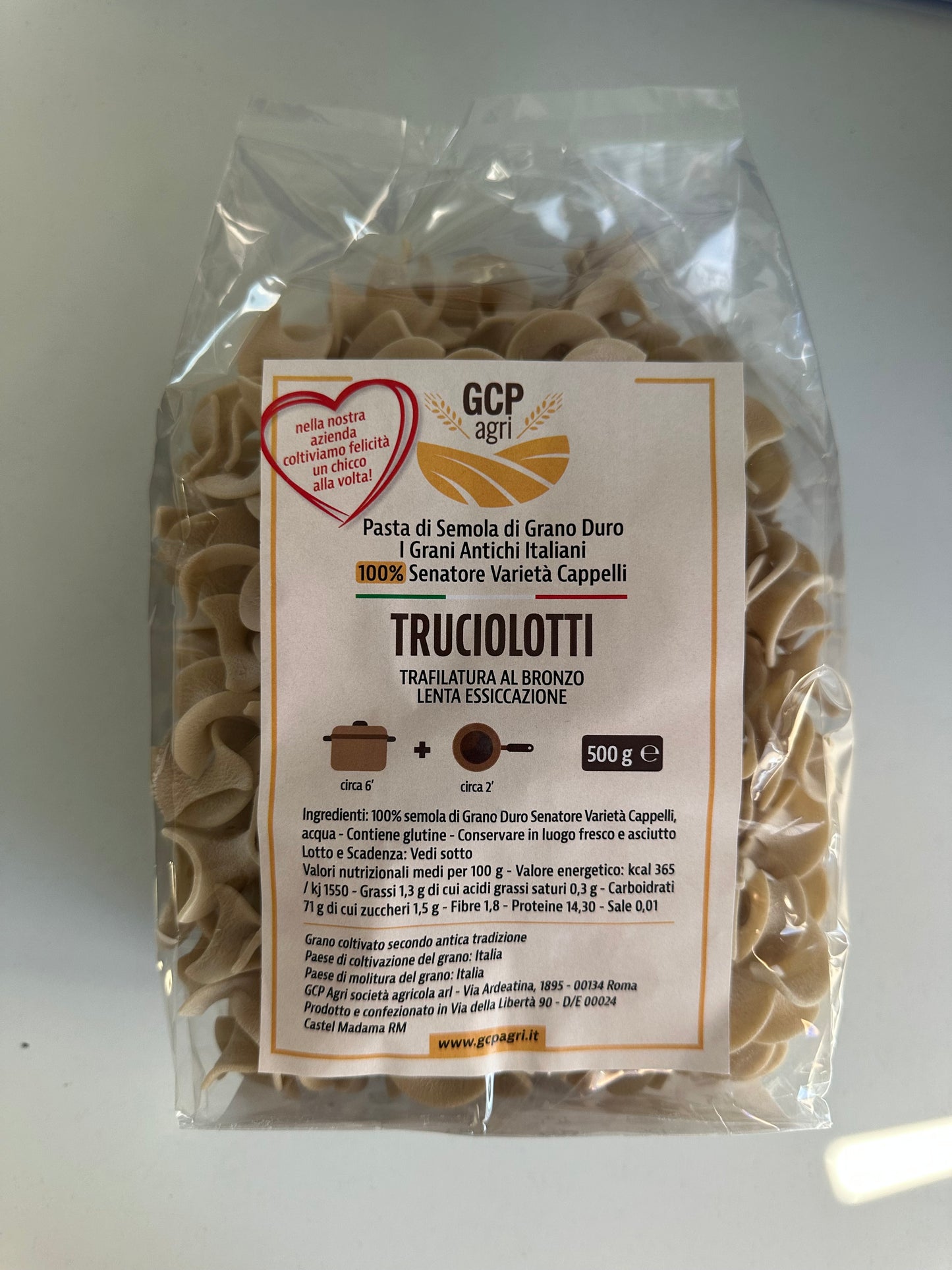 Truciolotti di grano duro Senatore Varietà Cappelli
