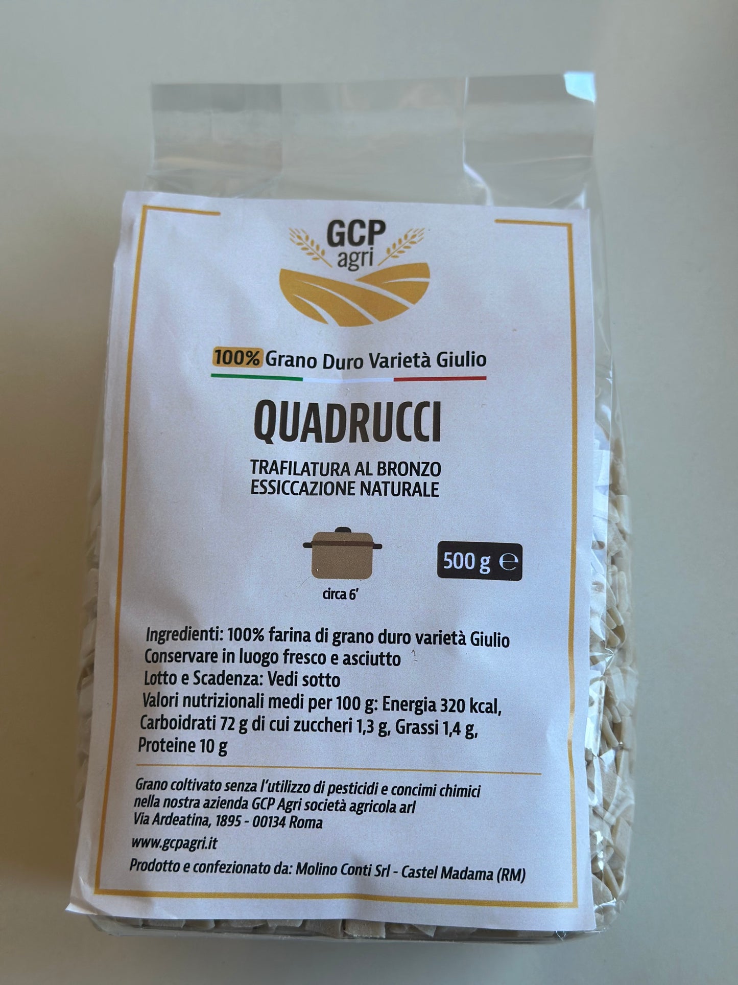 Quadrucci grano varietà Giulio