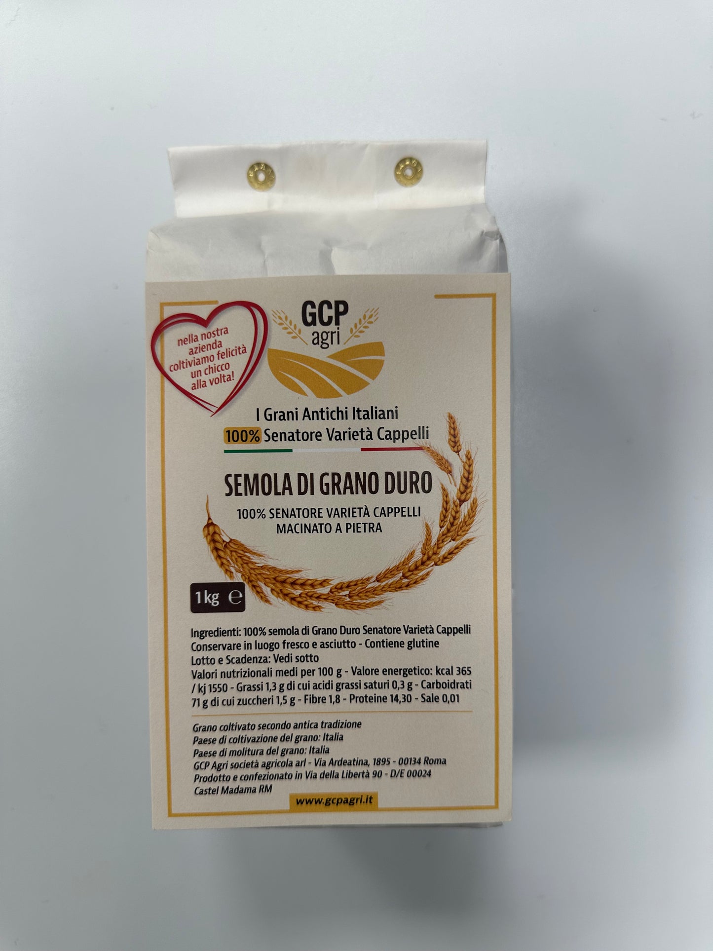Semola di grano duro Senatore Varietà Cappelli